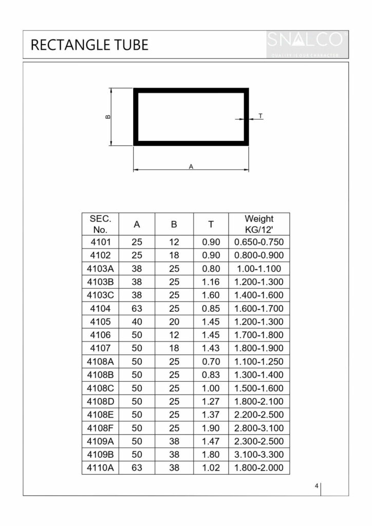 6063 Aluminum Rectangular Tube – 1" X 3" X 0.125" Wall, 36" Length, Single Piece, Made In USA, Unbranded