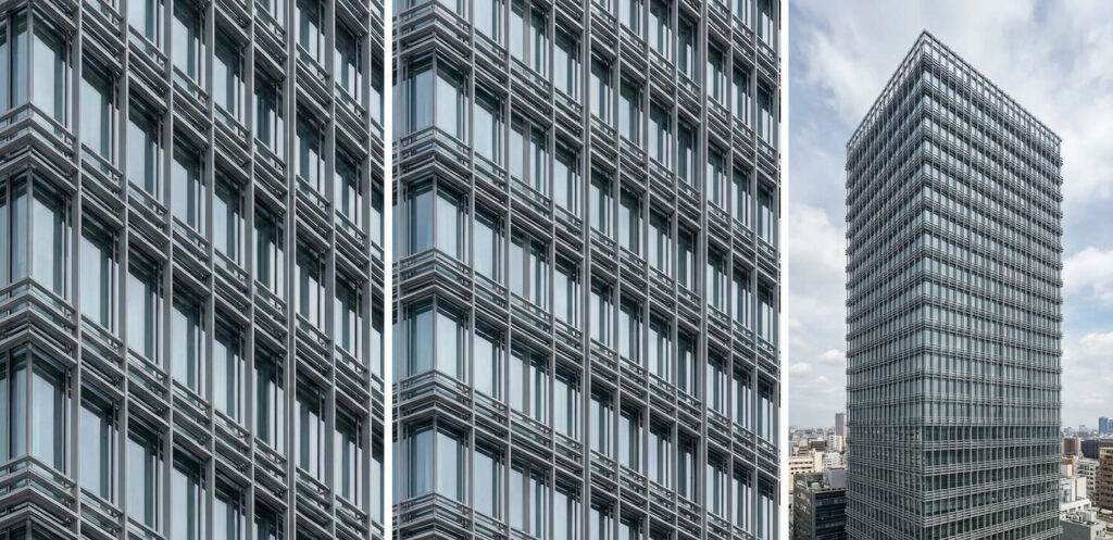 Facade Section Aluminium Extrusion Manufacturer - SNALCO 1 High-rise building with glass facade