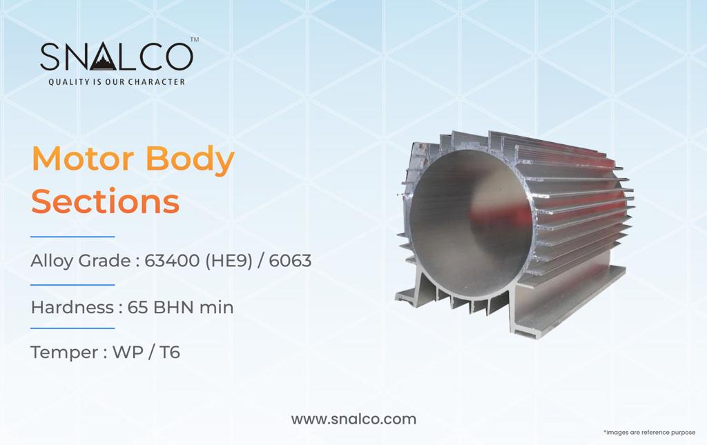 Motor Body Aluminium Extrusion Profile Manufacturer - Snalco